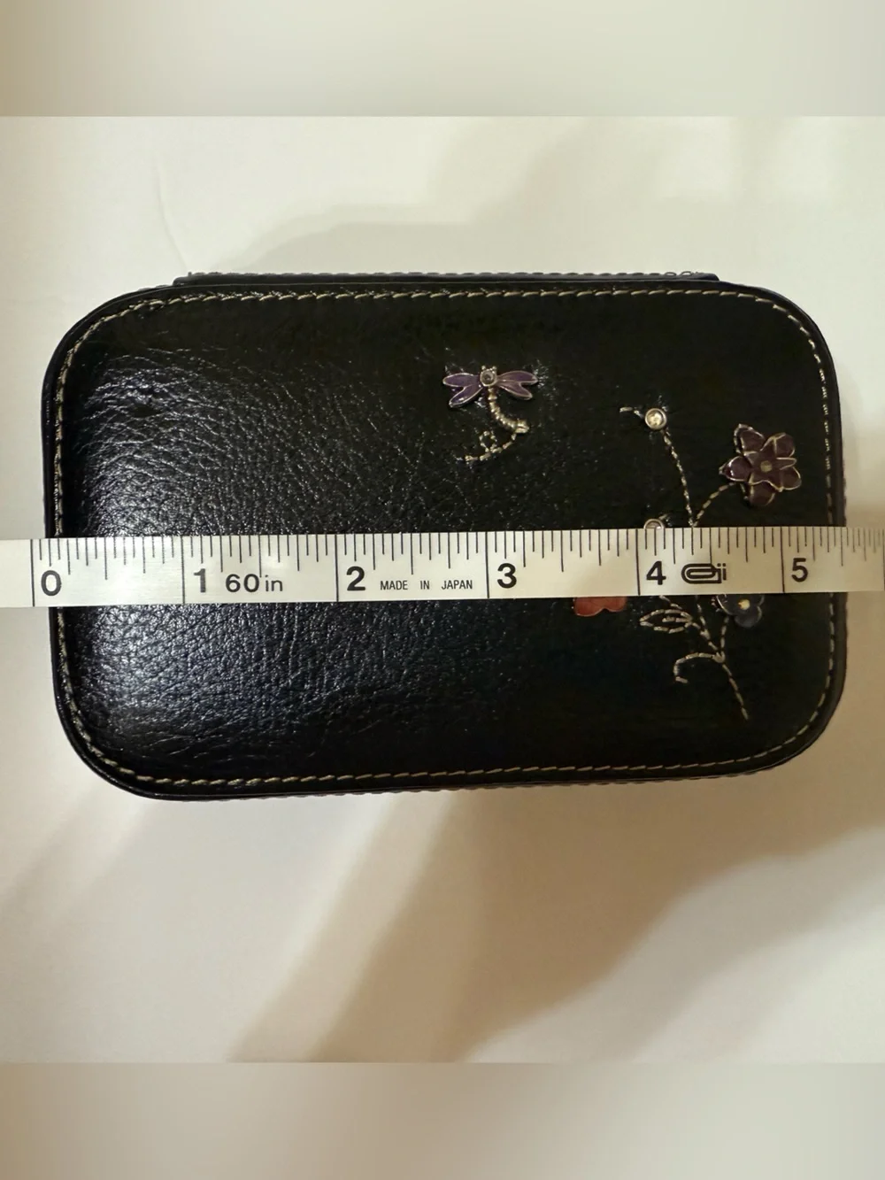 Fossil Genuine Leather Travel Jewelry Case